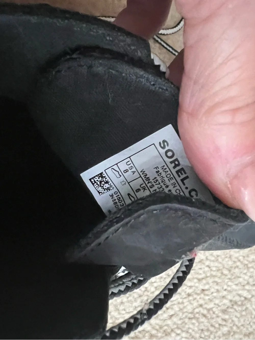 Sorel Black Lace-Up Boot Out N About
